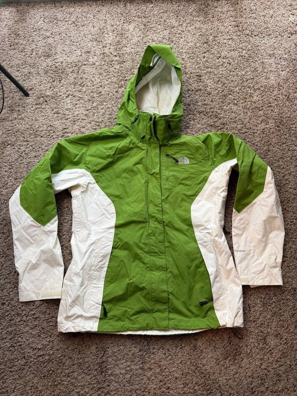 The North Face Woman Hy Vent Light Jacket Green full zip Size L